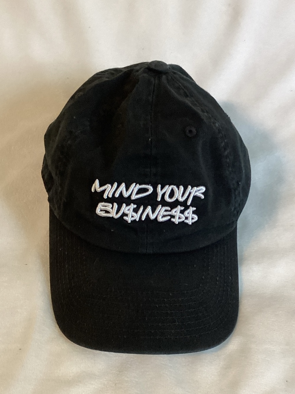 Black Field Grade Mind Your Bu$NE$$ adjustable Hat